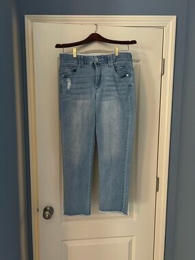 Democracy Ab Technology cropped jeans , light wash, 8